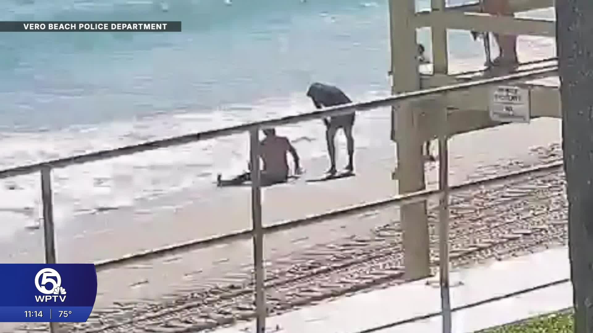 Video shows Vero Beach double murder suspect coming ashore as manhunt ...