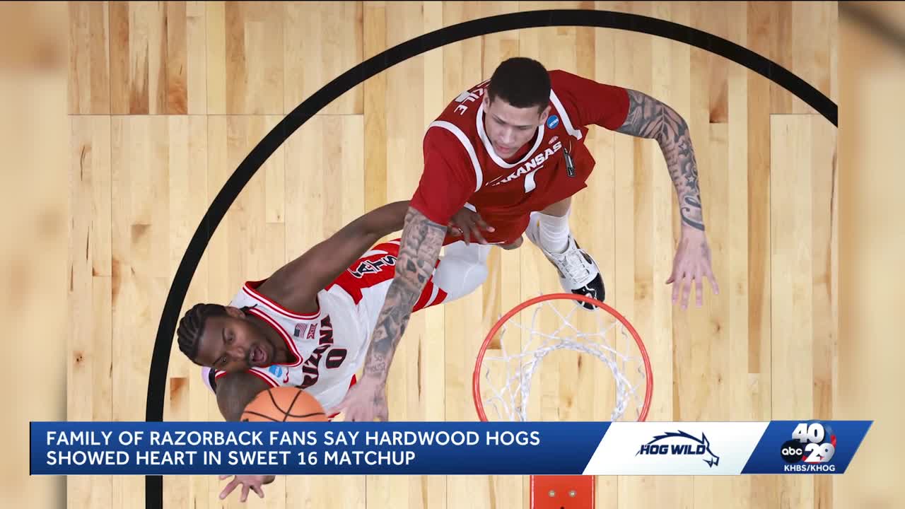 Family of Razorback fans say Hardwood Hogs showed heart in Sweet 16 game