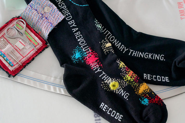 Visible mending trend turns worn clothes into personal luxury