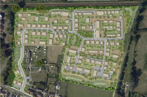 Developers unveil scheme for 195 home housing estate on edge of village