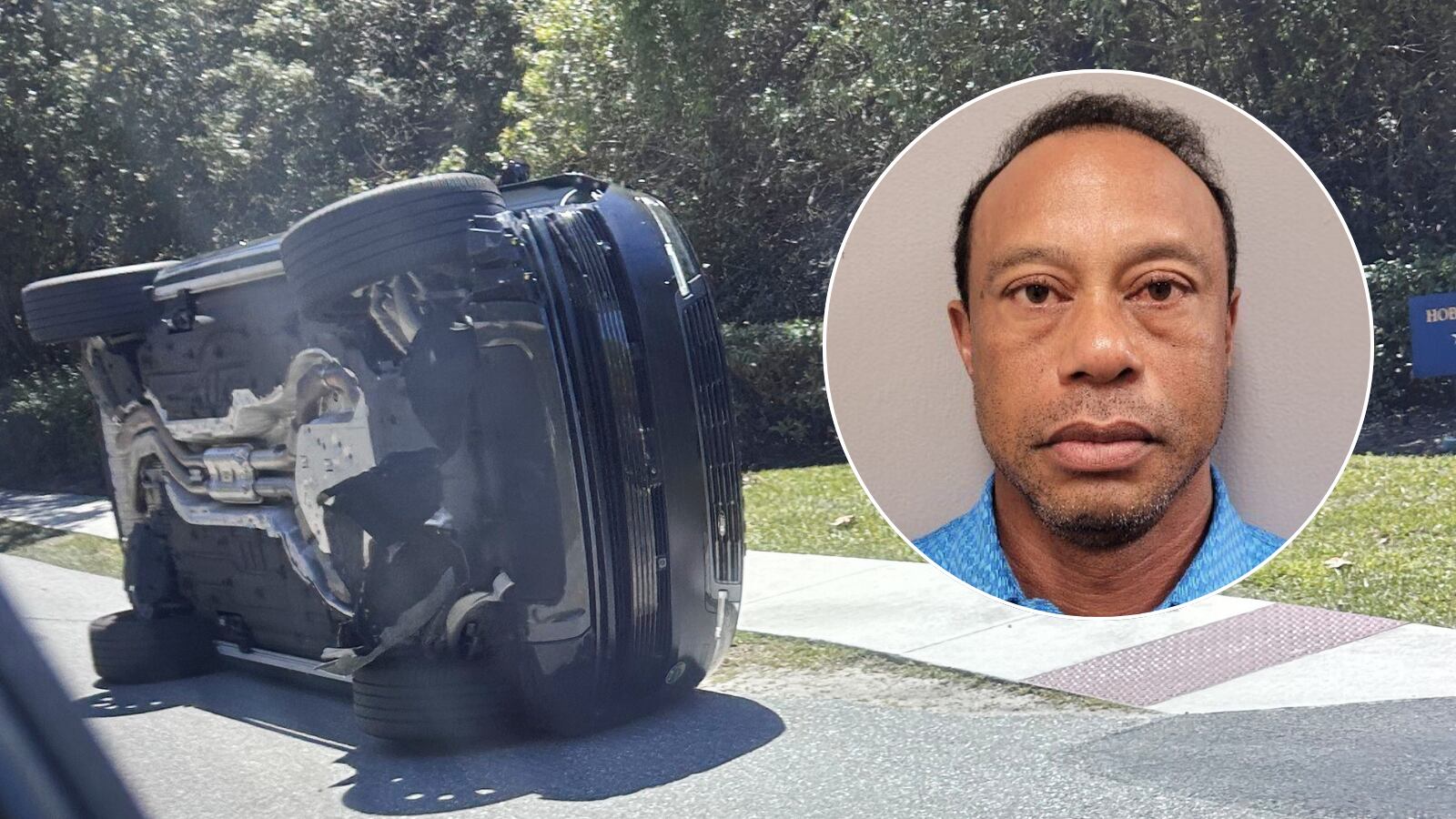 Tiger Woods charged with DUI after rollover crash in Florida, mugshot ...