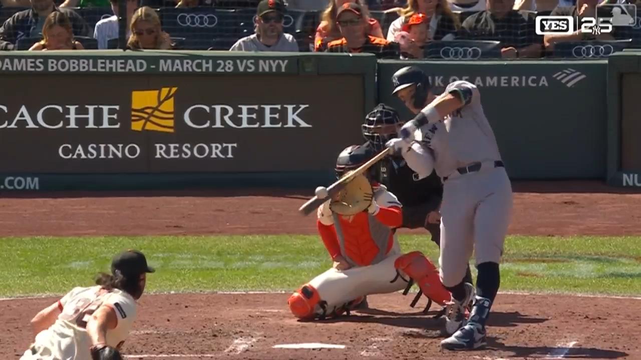 Moment: Judge challenges call, crushes two-run home run