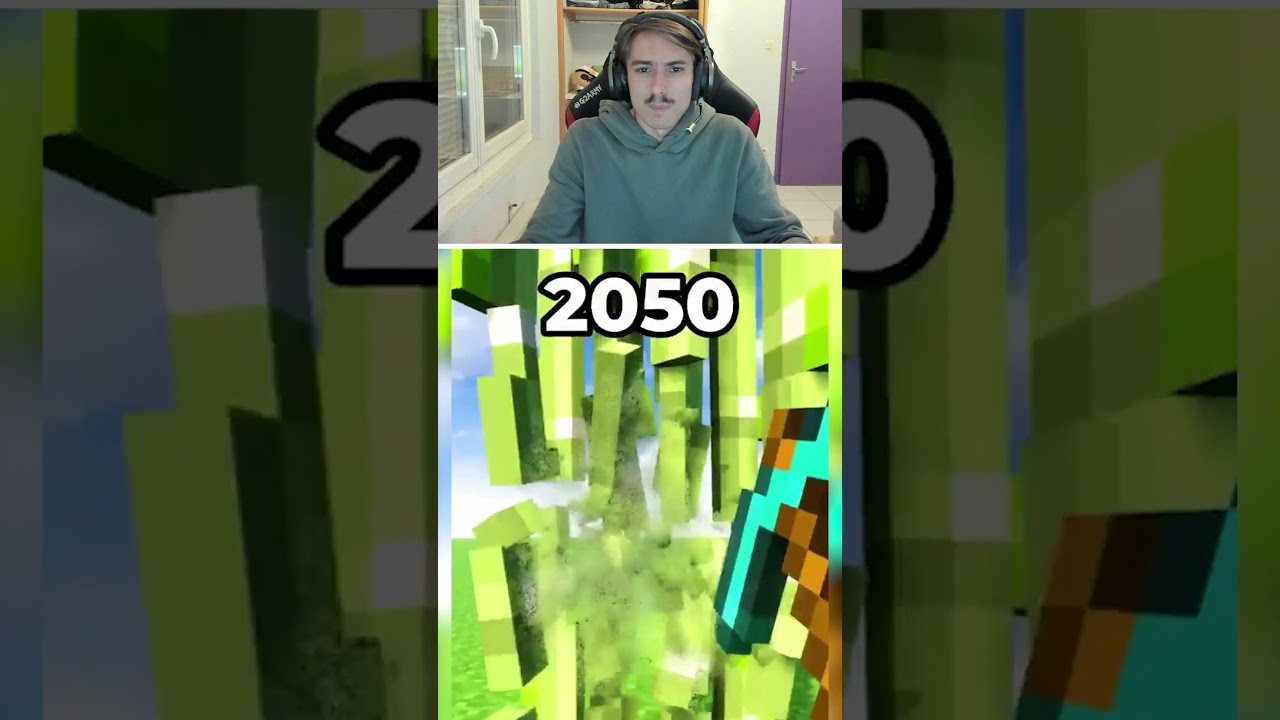 Minecraft en 2050! #minecraft #youtubecreatorcommunity #shorts