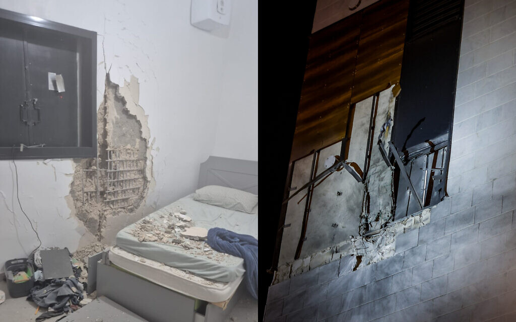 Iranian cluster munition damaged bombproof room, but those inside ...