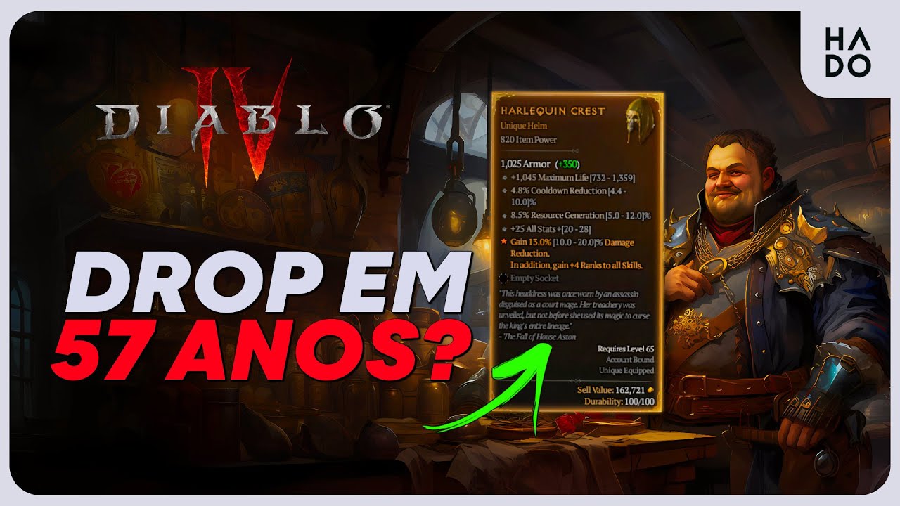 Diablo 4: Como pegar o Harlequin Crest e outros únicos super raros!
