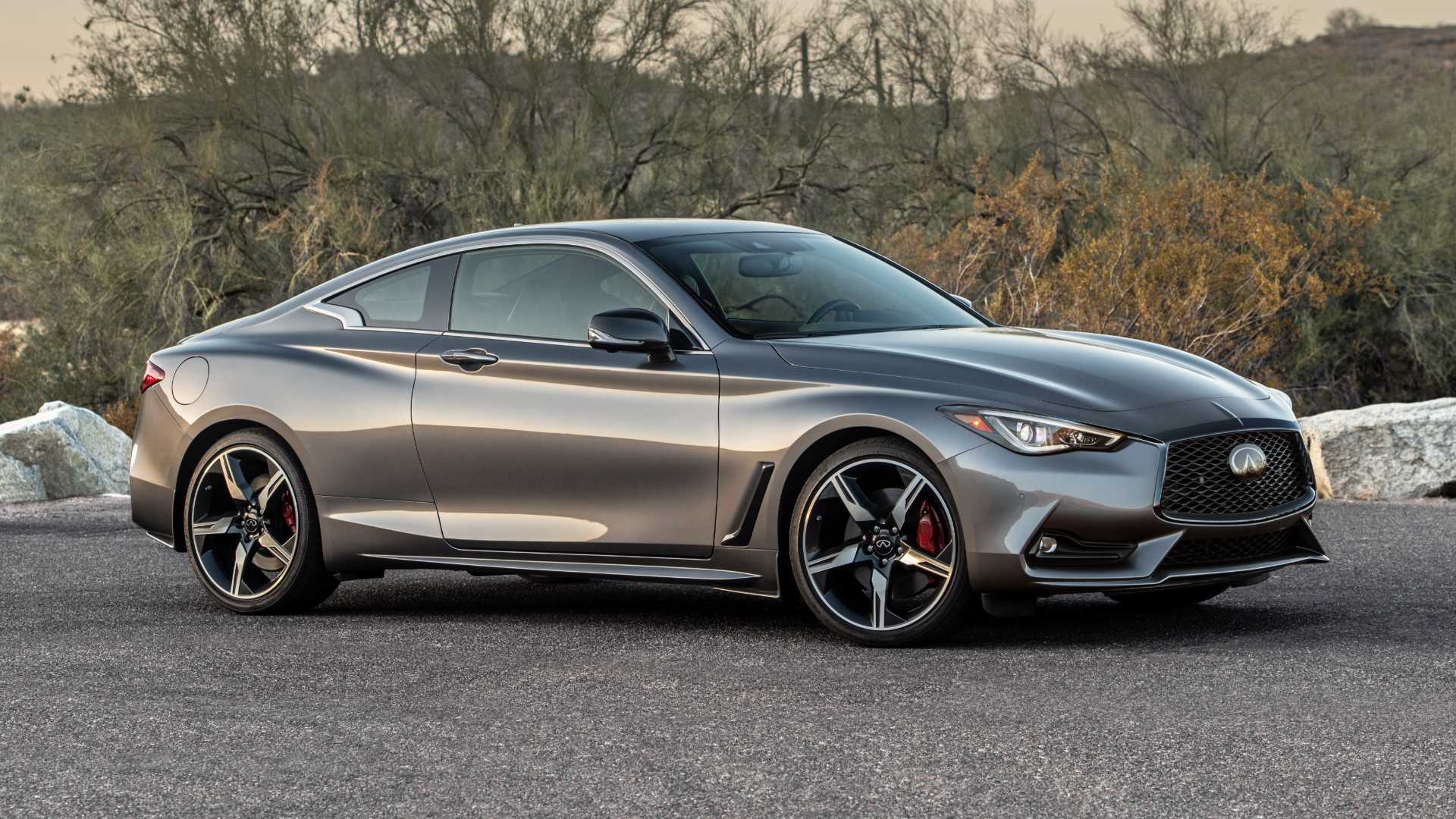2022 infiniti q60 red sport 400 front