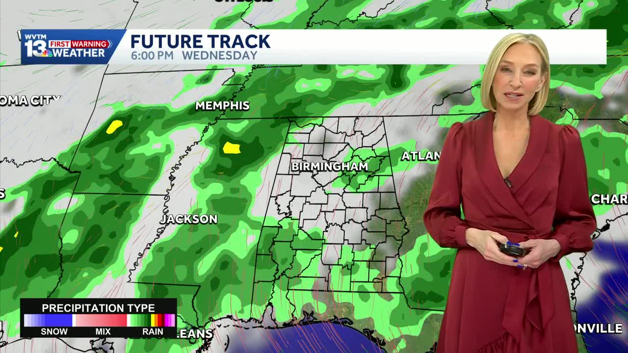 Breezy and cooler across central Alabama this weekend, rain returns ...