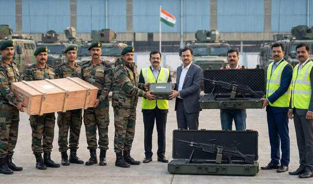 Indian Army receives first batch of 2,000 'Prahaar' light machine guns