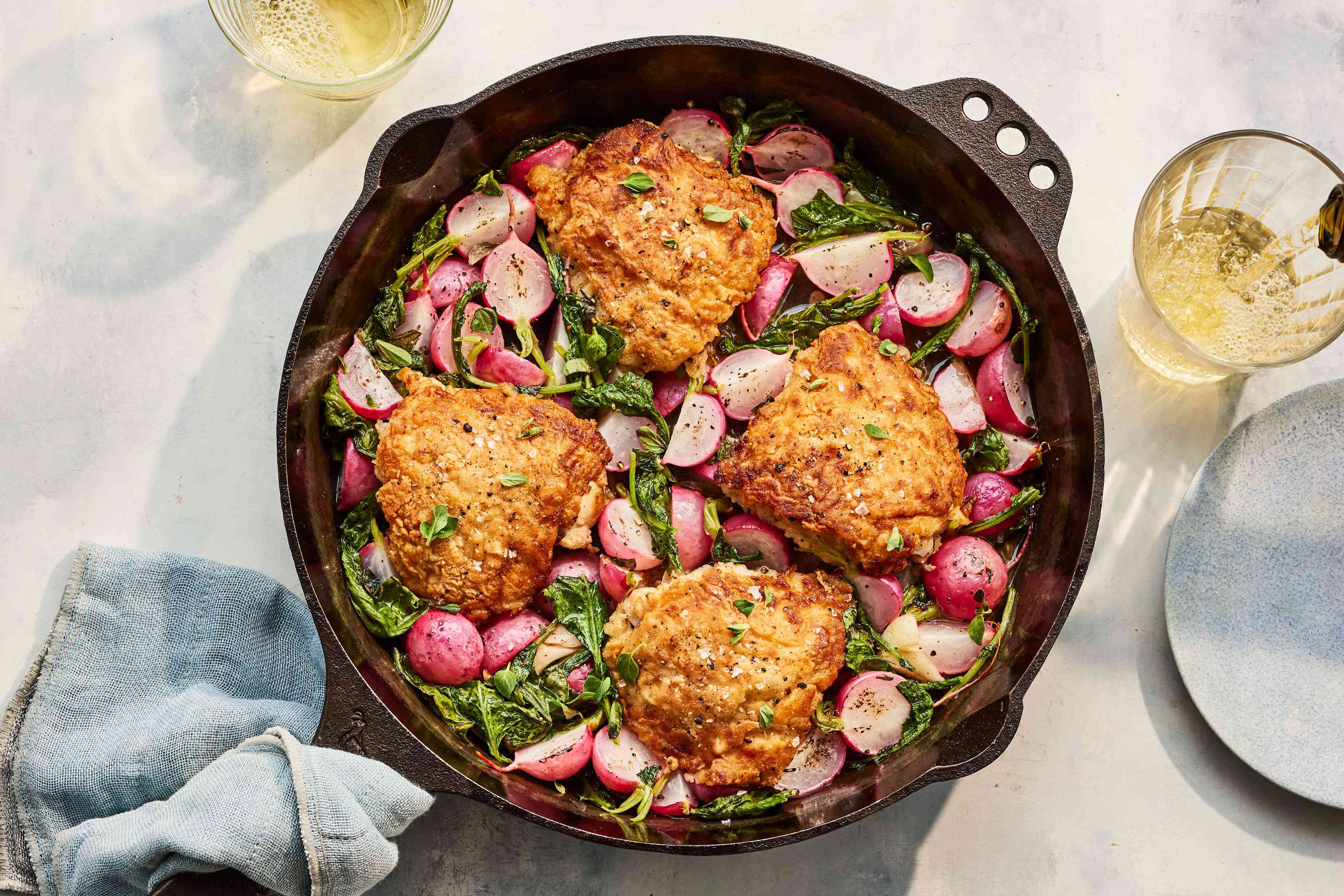 30 easy one-skillet chicken dinners with minimal cleanup