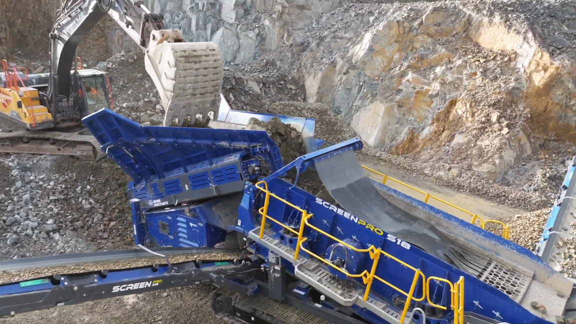 From rock to sorted material with precision equipment