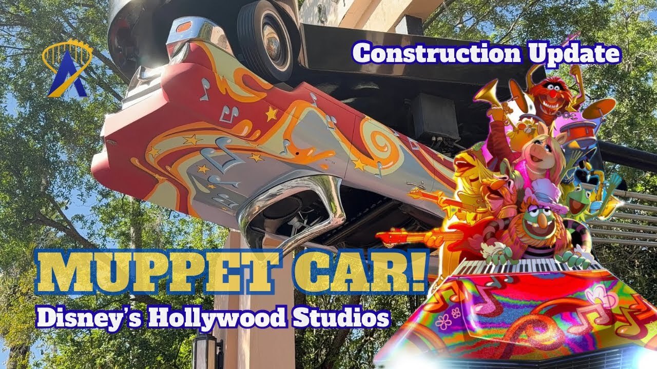 Muppets! New paint job & construction update at Rock 'n' Roller Coaster ...