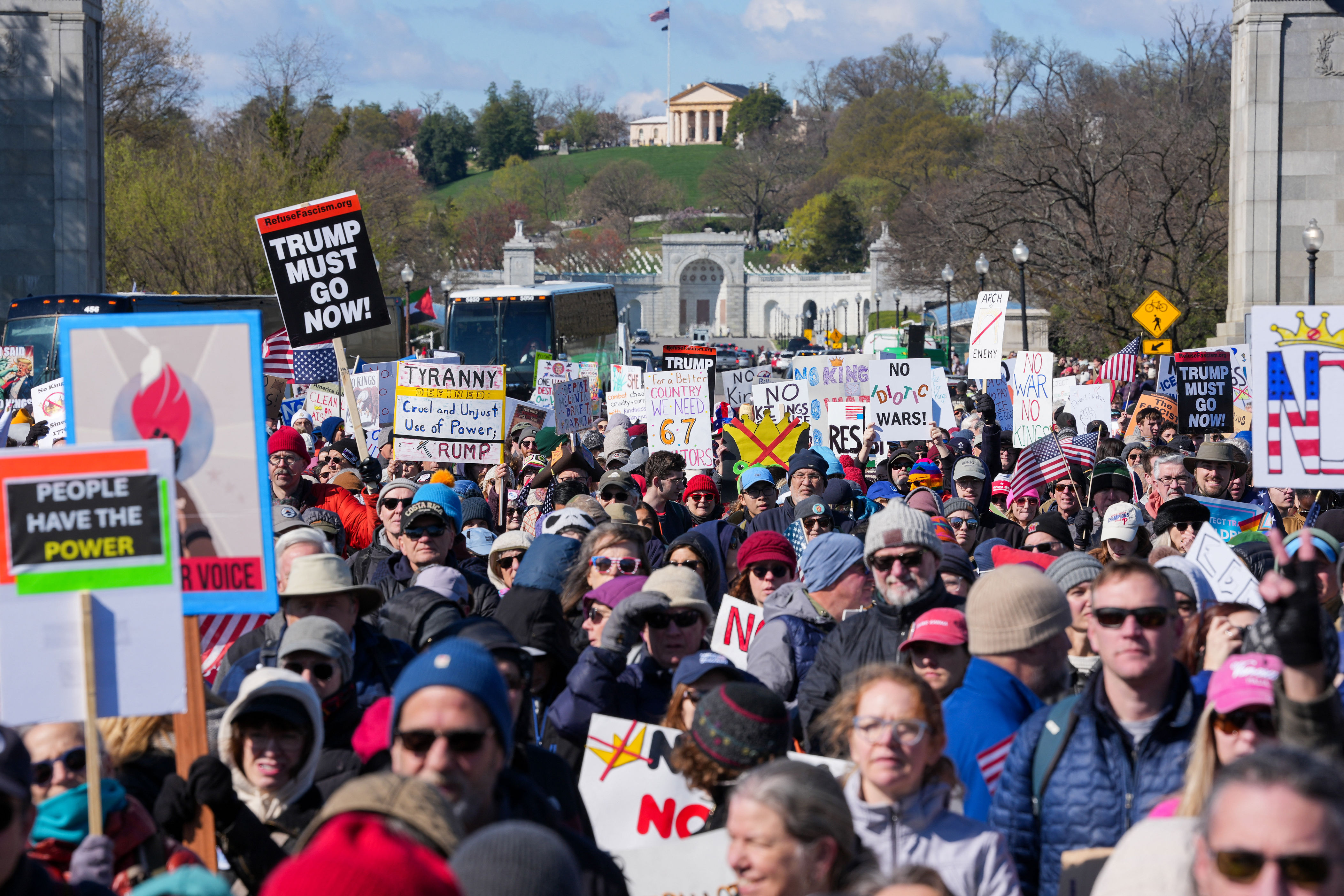 No Kings protests fill streets at over 3,300 rallies in all 50 states ...