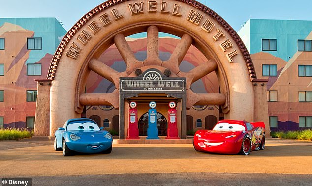 Disney's Art of Animation Resort is inspired by the 'artistry, enchantment and magic of Disney and Pixar movies' and each building has theming based on a different movie including Finding Nemo, Cars, The Lion King and The Little Mermaid