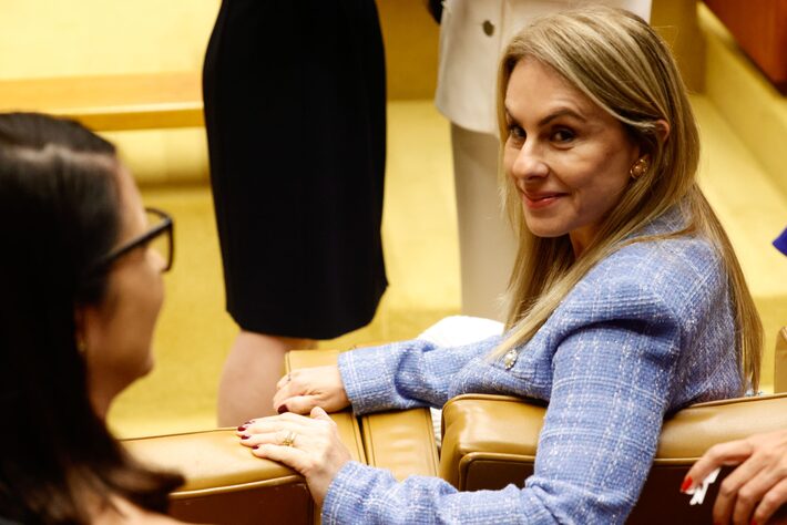 Viviane Barci no plenário do STF durante sessão de abertura do ano judiciário. Foto: WILTON JUNIOR