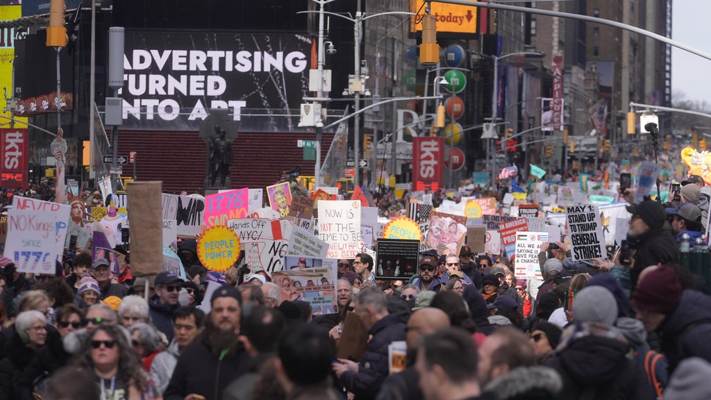 No Kings protest in NYC draws thousands of demonstrators