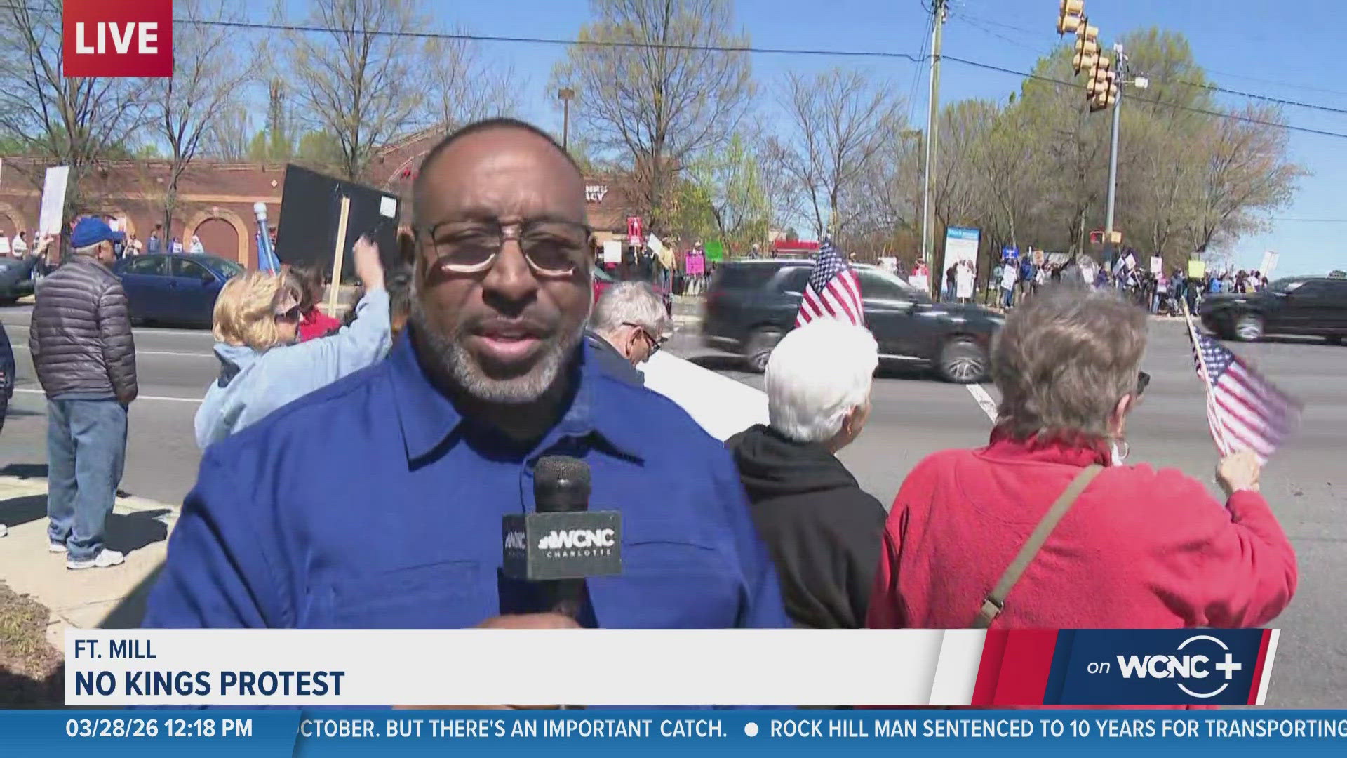 Fort Mill protestors making their voices heard No Kings Protests