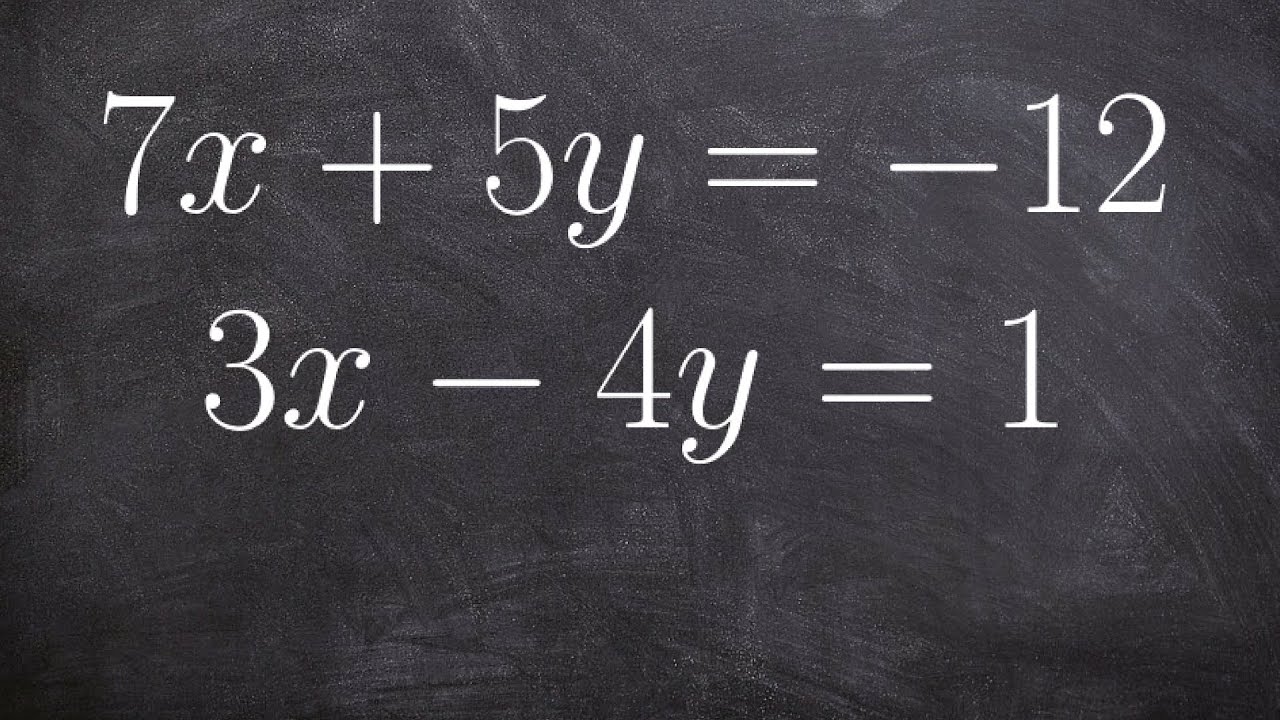 How do we solve a system of linear equations using any method?
