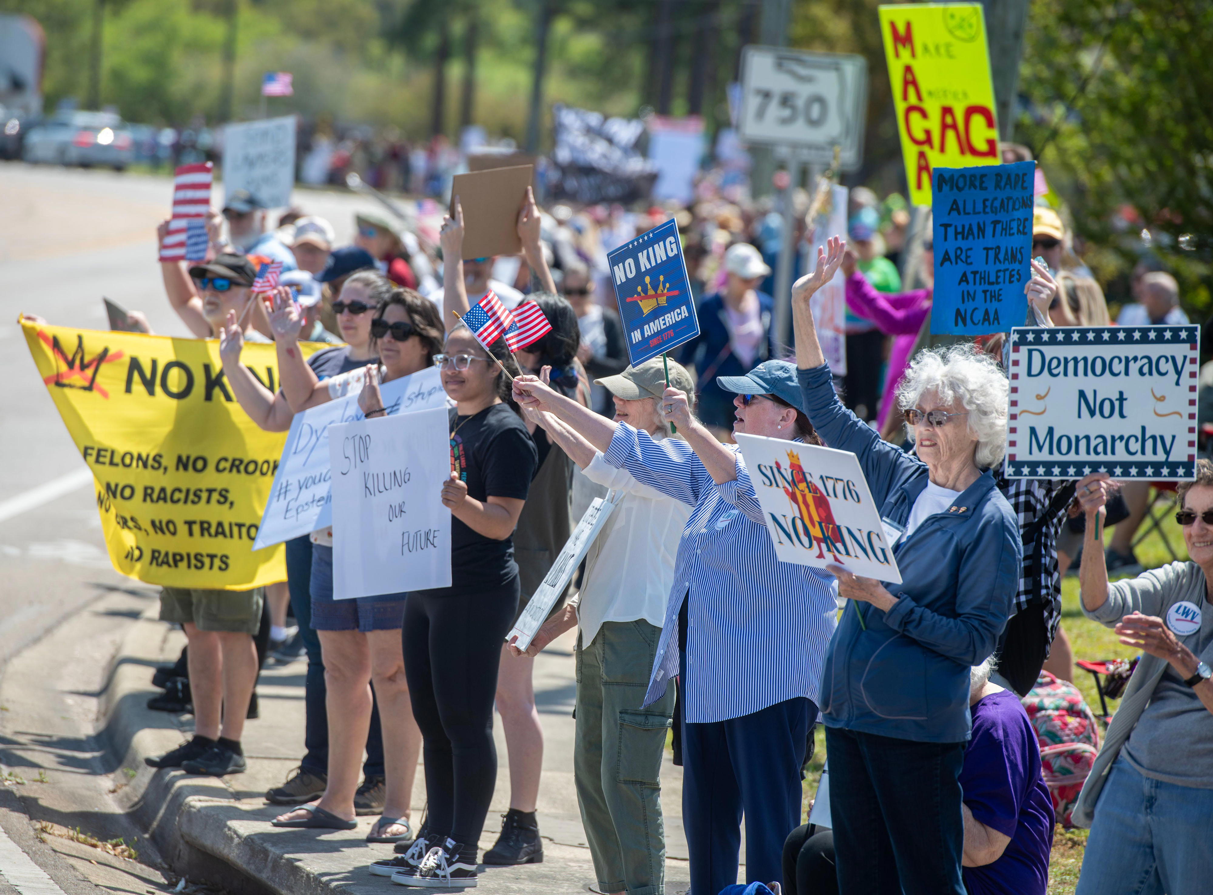 No Kings Rally returns to Pensacola to protest Trump's policies