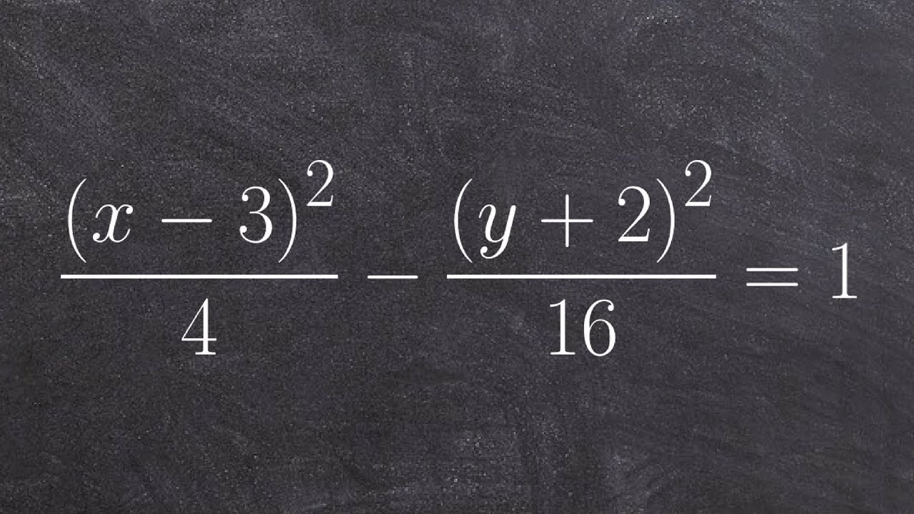Learn how to graph a hyperbola