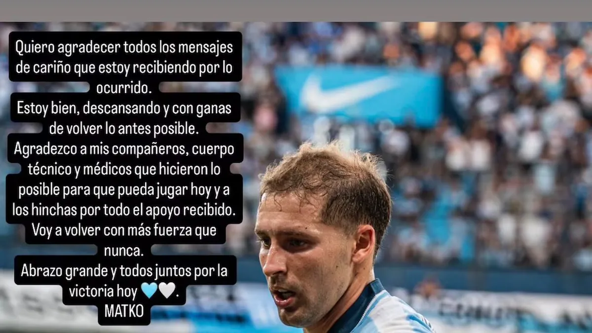 Violento intento de robo al jugador de Racing Matko Miljevic con un ...