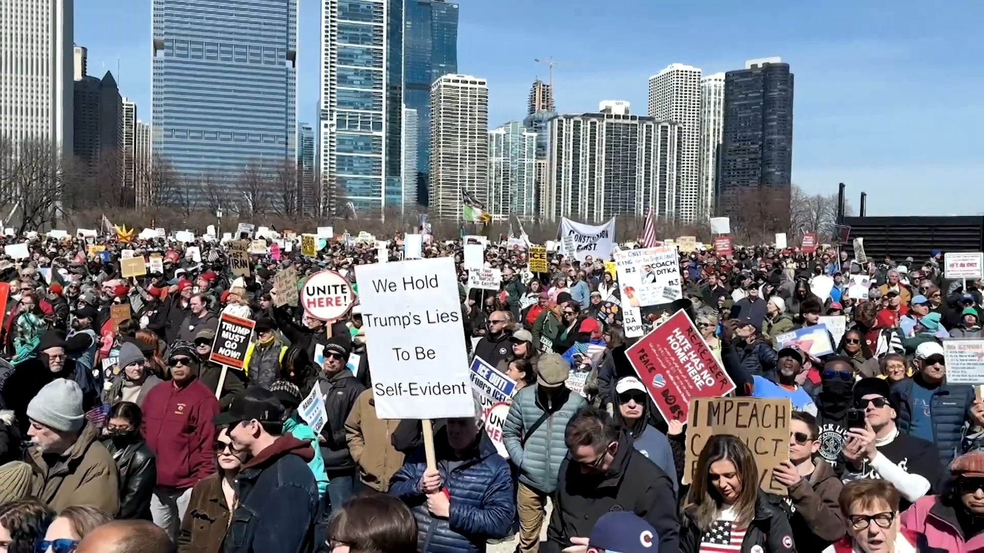 See the scenes of the 'No Kings' protests in and around Chicago