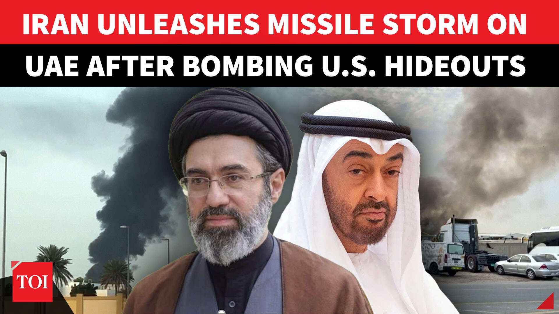 Iran fires 'largest barrage' at UAE after bombing hiding American ...