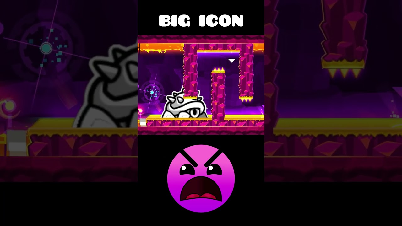 Big Icon breaks Geometry Dash levels #geometrydash #gd