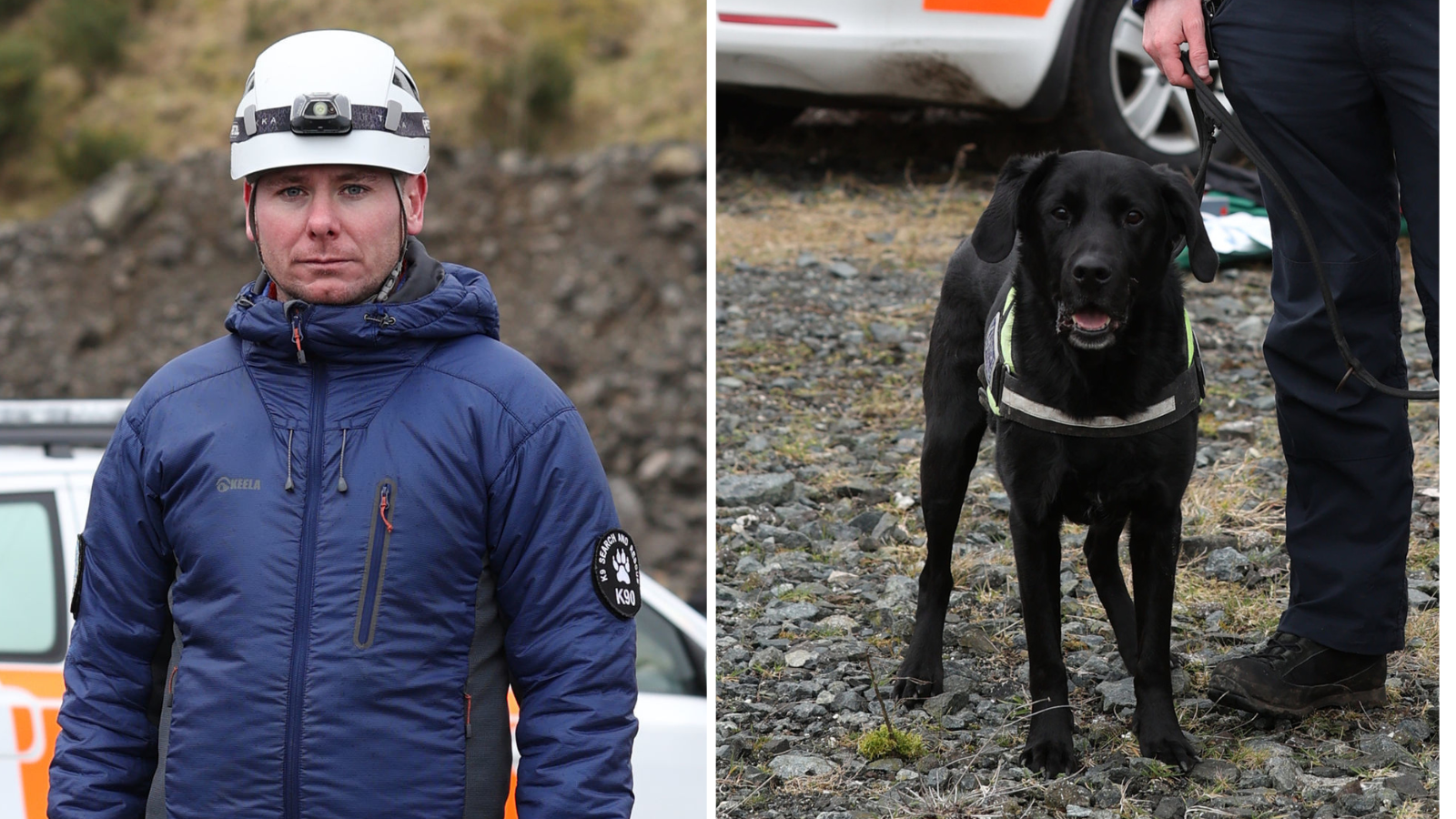 Search and rescue volunteer Ryan Gray and his trained dog Max were both attacked