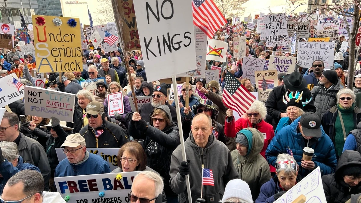 El «no a la guerra» contra Trump inunda las calles de Estados Unidos
