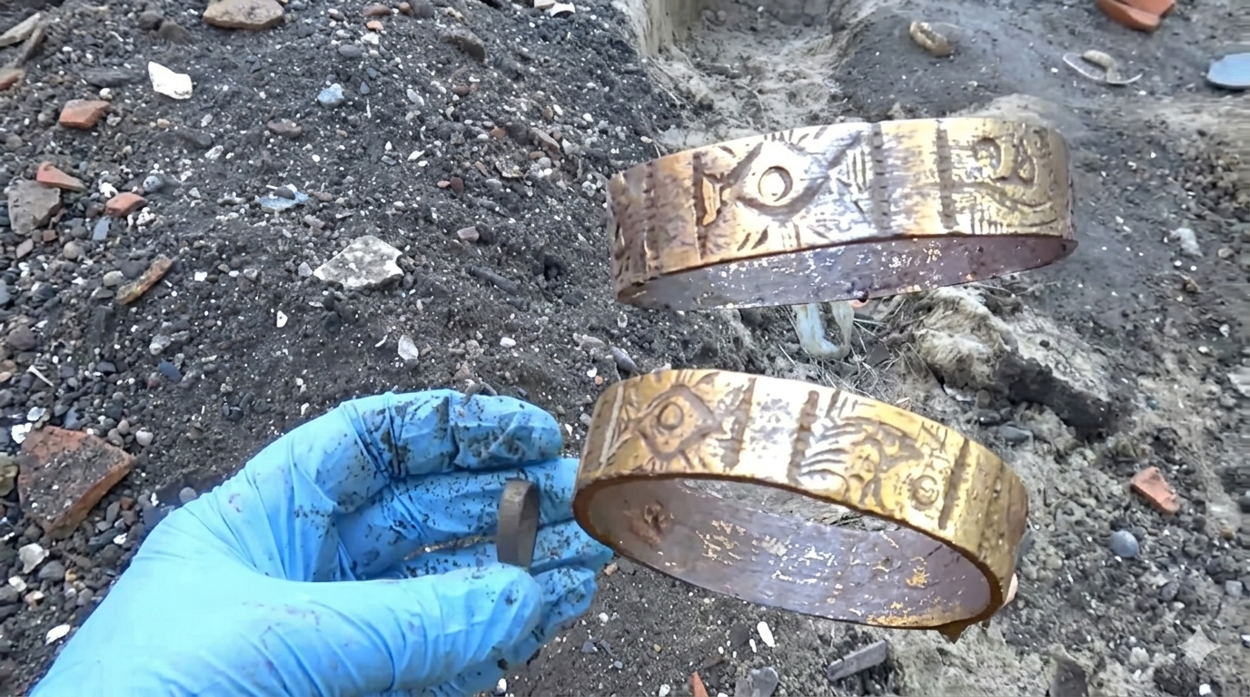 What strange objects emerged from a drained London canal?
