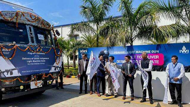 Adani Defence delivers first batch of 2,000 'Prahar' light machine guns ...