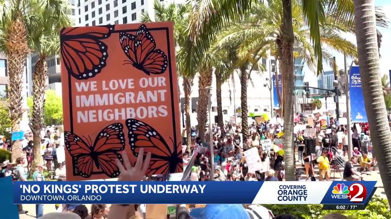 'No Kings' rallies draw crowds across Central Florida