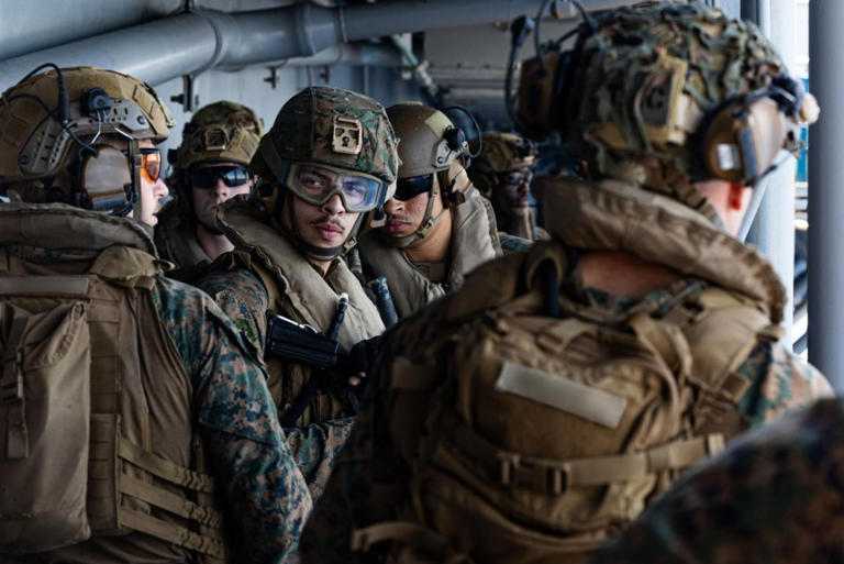 Marines arrive in Middle East as Pentagon sends more troops to region