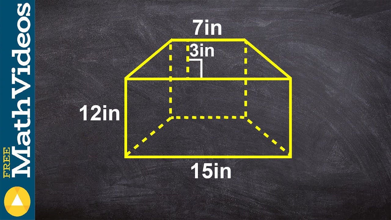 How to find the volume of a trapezoidale prism