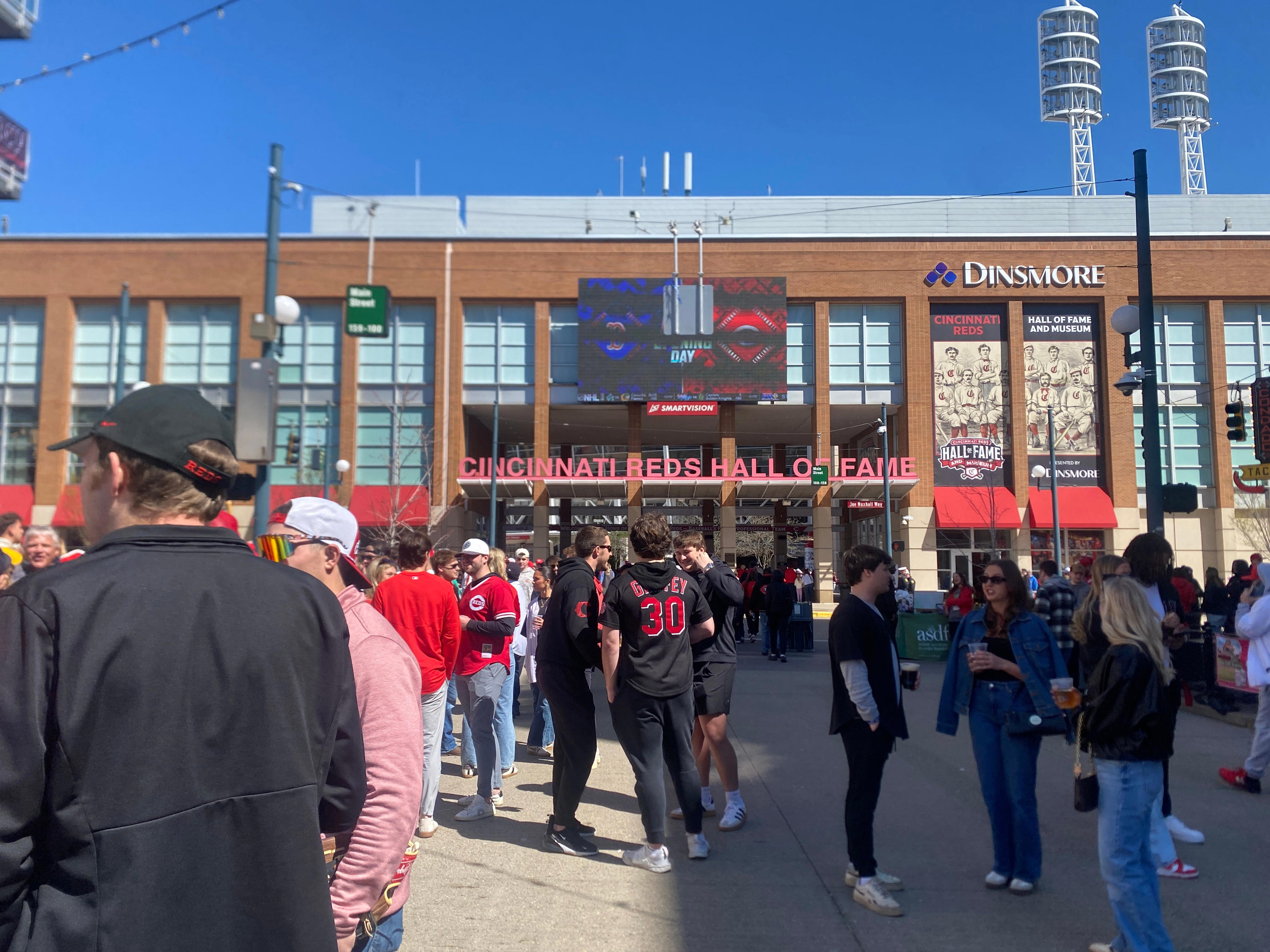 Reds fans return to The Banks after Opening Day shutdown. What's next?