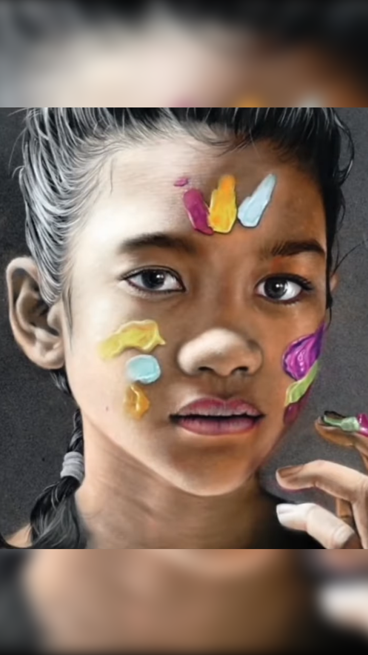 Photo inspiration: Visual Reference: Creative Charcoal Pastel Art Layered Shading Texture And Emotional