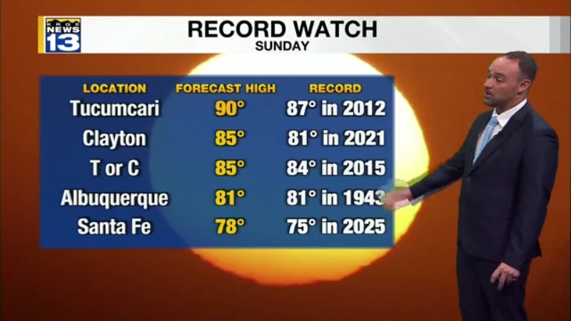 Warming trend conditions through the rest of the weekend