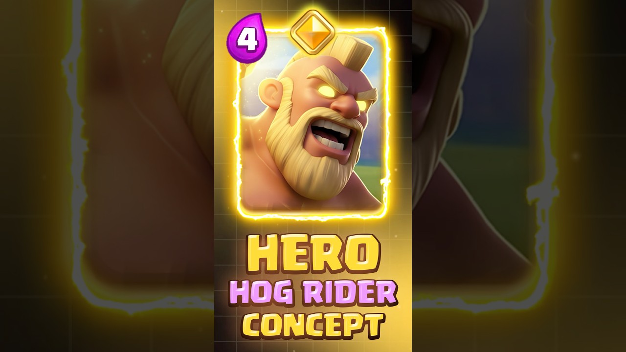 🔶Hero hog rider concept #clashroyale