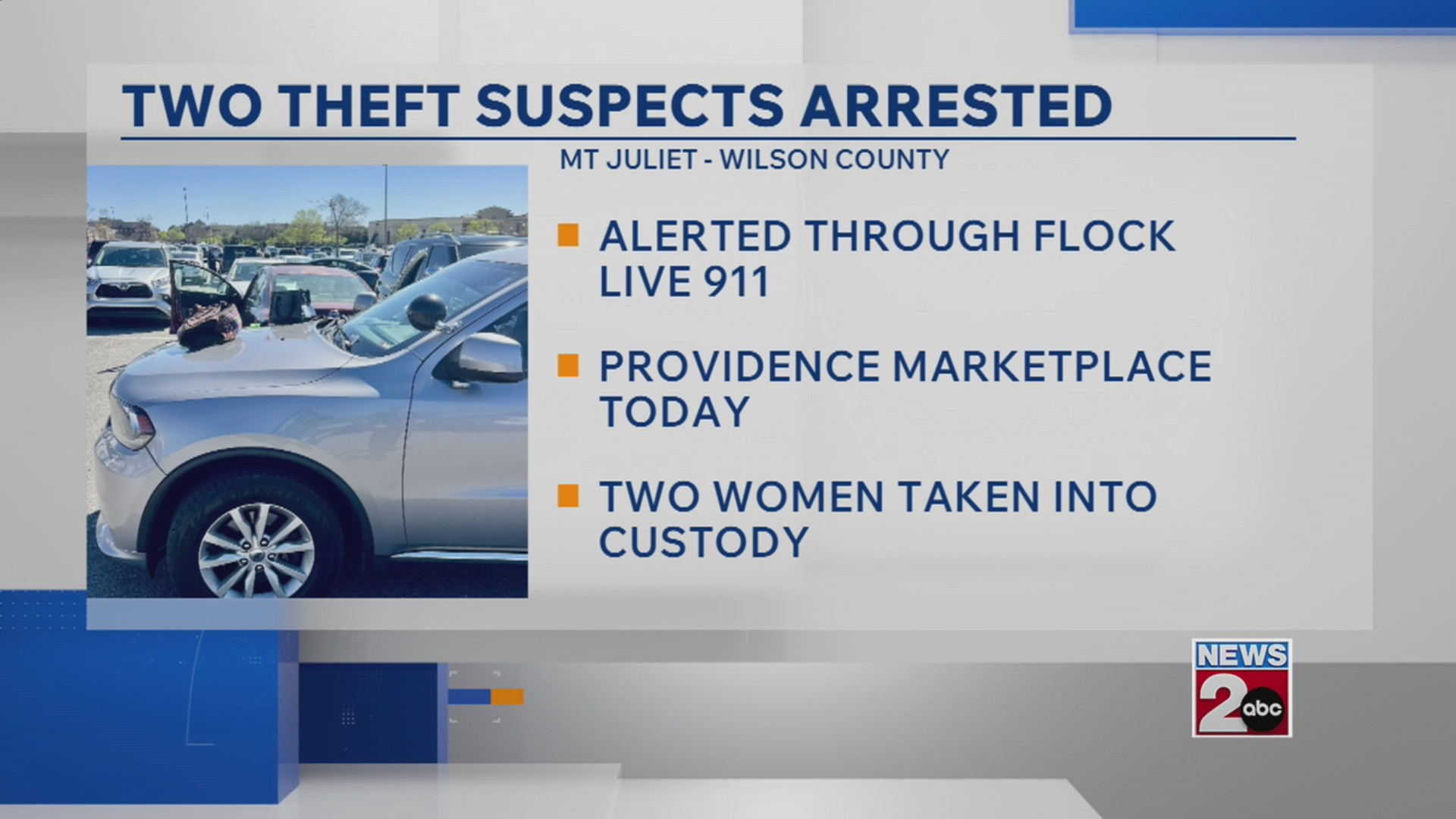 Police arrest 2 women for felony theft, other charges in Mt. Juliet