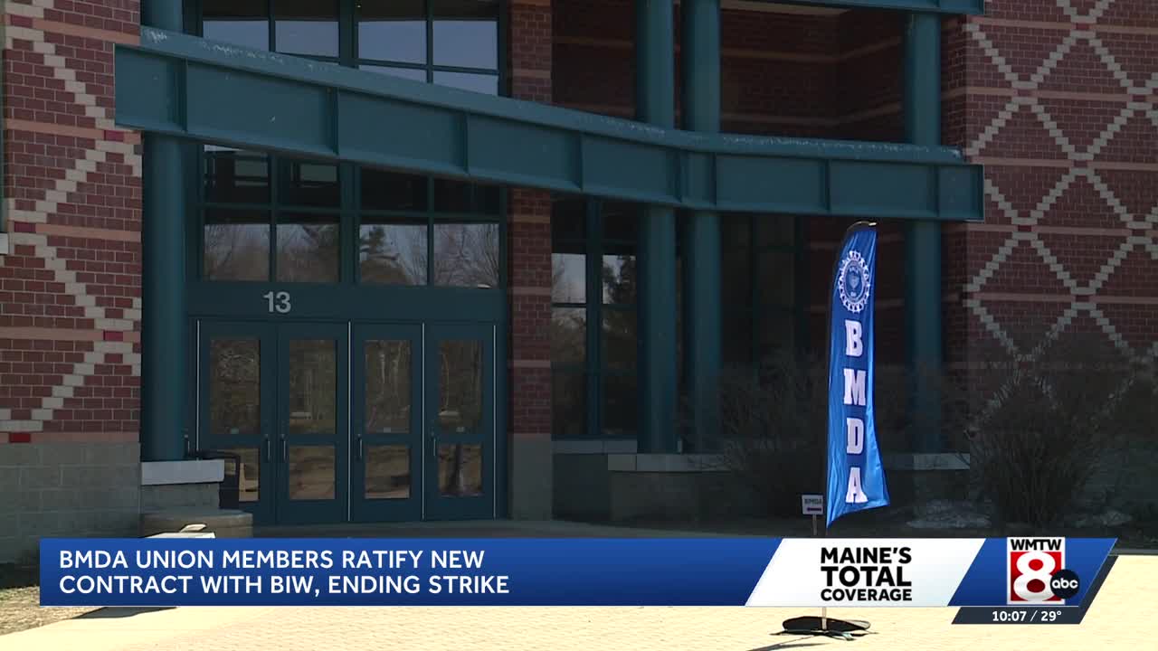 BMDA union members ratify new contract with BIW, ending strike