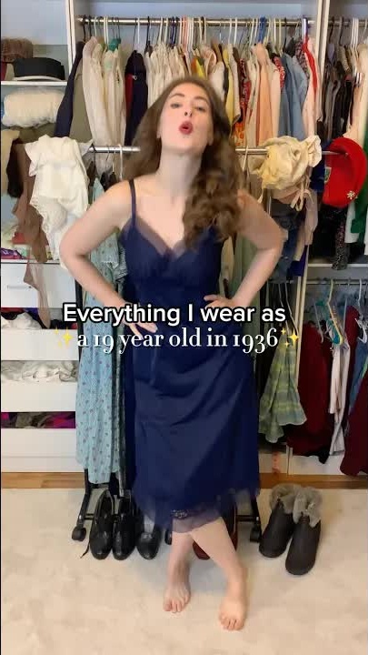 How much would a 1936 teen spend on clothes?☠️ (Wardrobe tour)