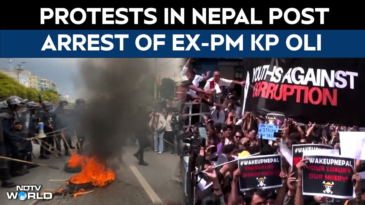 Nepal erupts in protest after the arrest of former PM KP Sharma Oli