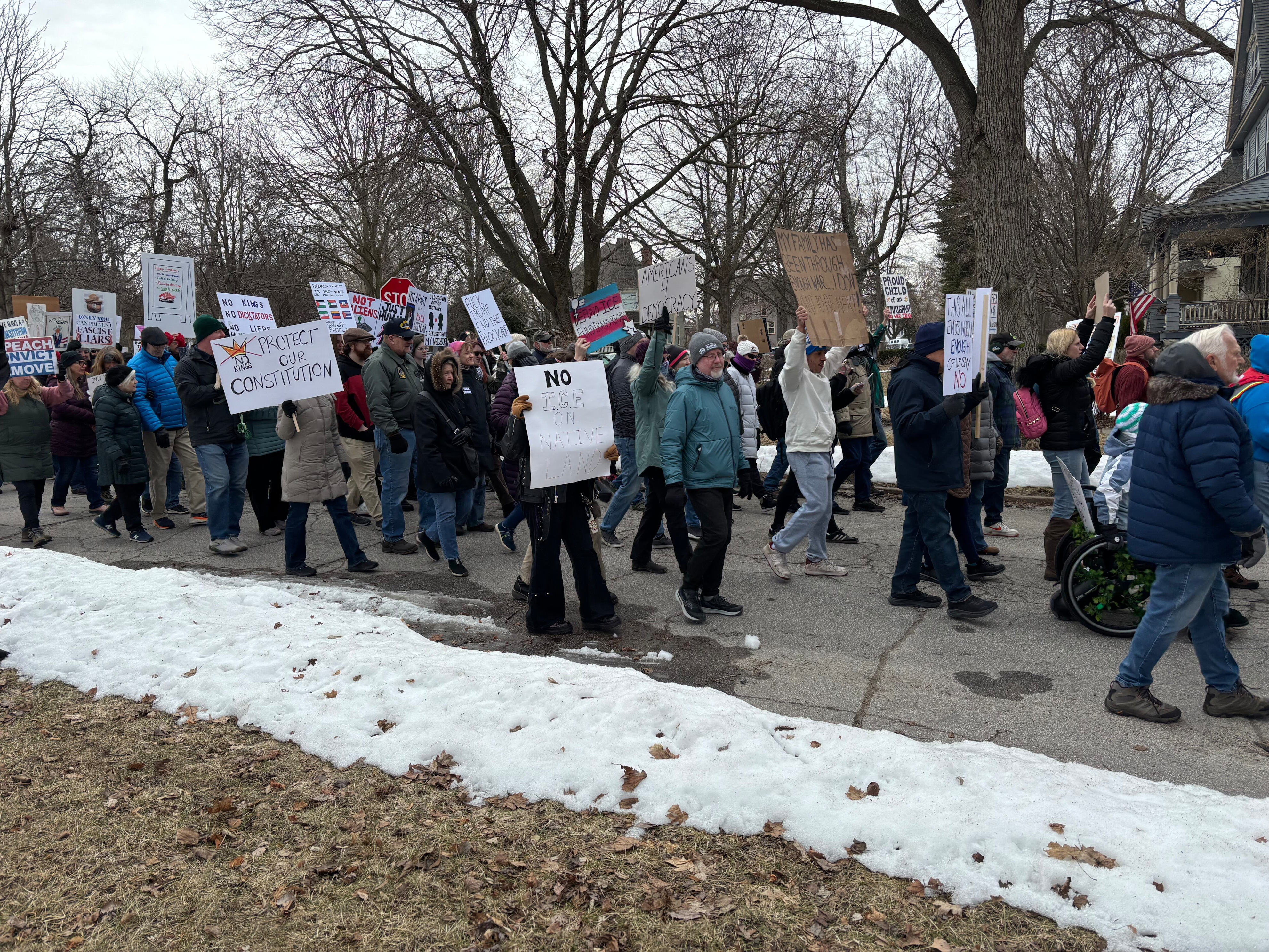 Protesters gather in northeast Wisconsin for 'No Kings III' protests