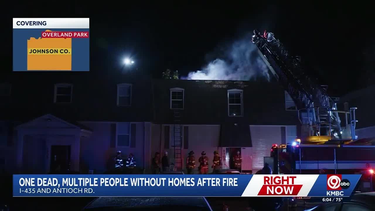 One dead in apartment fire near 106th Terrace, Antioch Road in Overland ...