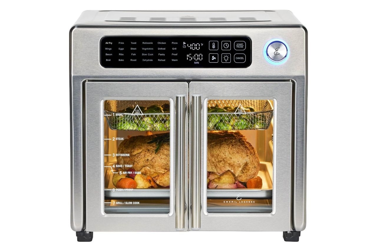 Emeril Lagasse Extra Large French Door Air Fryer Toaster Oven Combo
