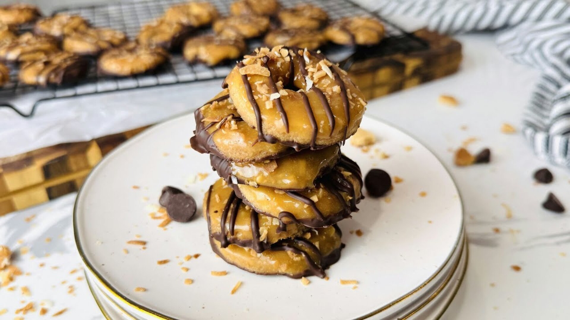 Homemade Samoa Girl Scout cookies recipe