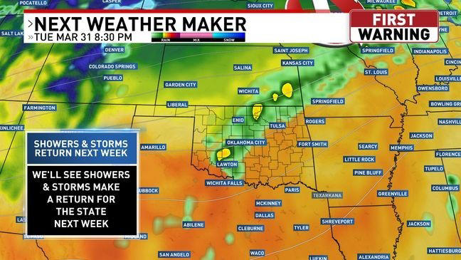 Showers & Storms On The Way!