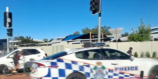 Urgent manhunt underway for shirtless man who allegedly rammed a police car