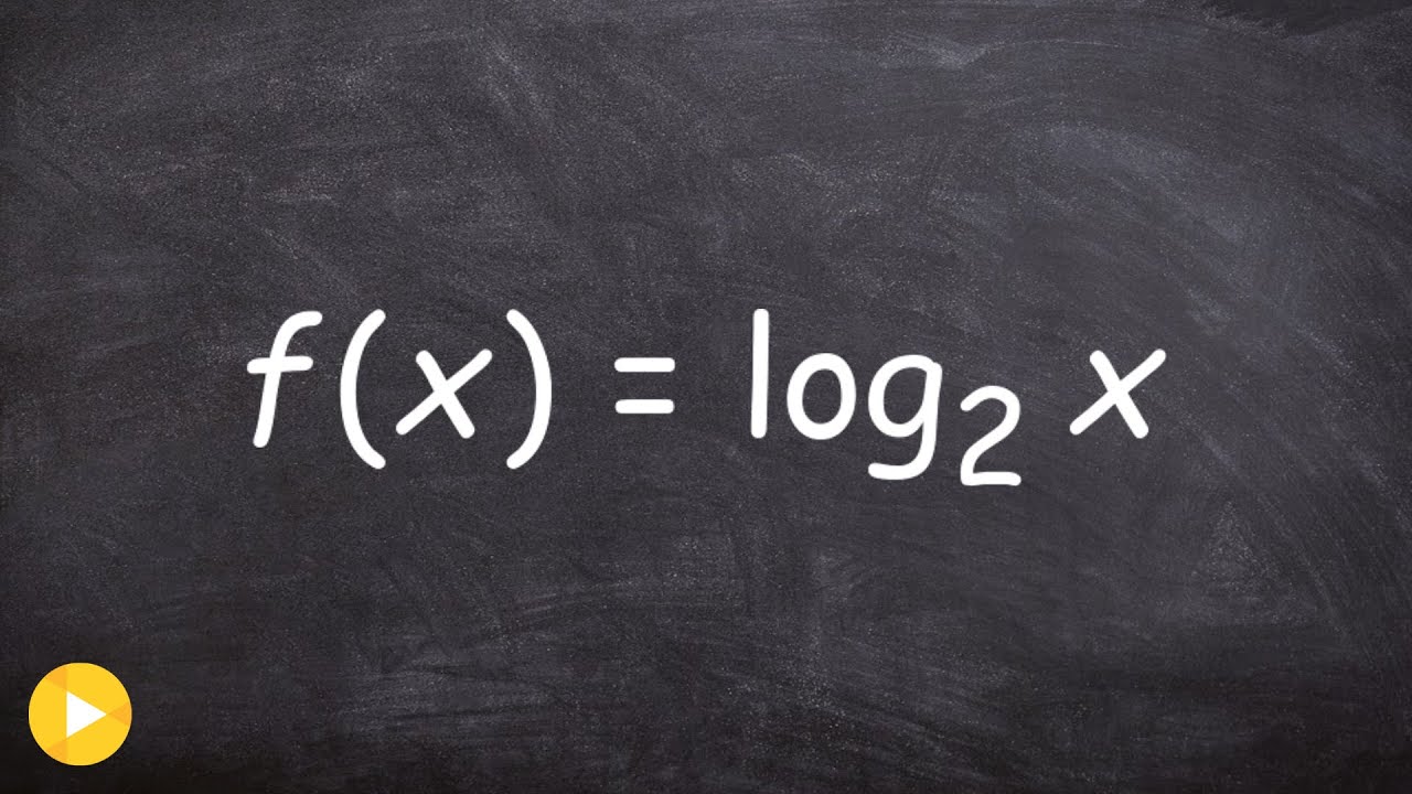 How to find the inverse of a logarithmic function, f(x) = log2 (x)