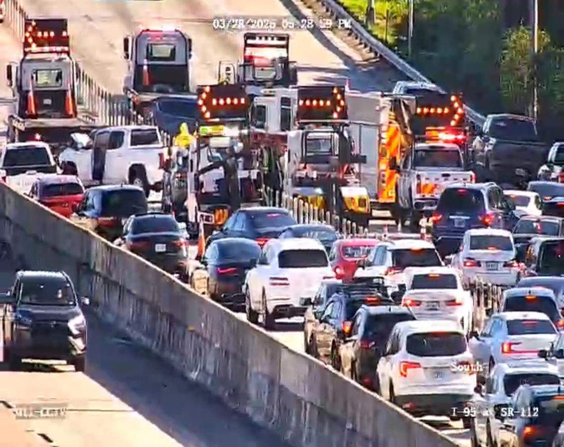 Traffic alert: Crash shuts down part of I-95 on a busy Ultra weekend